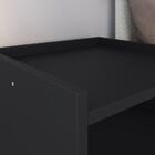 Kit Quarto Penteadeira Suspensa Gloss Preto|freijó Mesinha Es